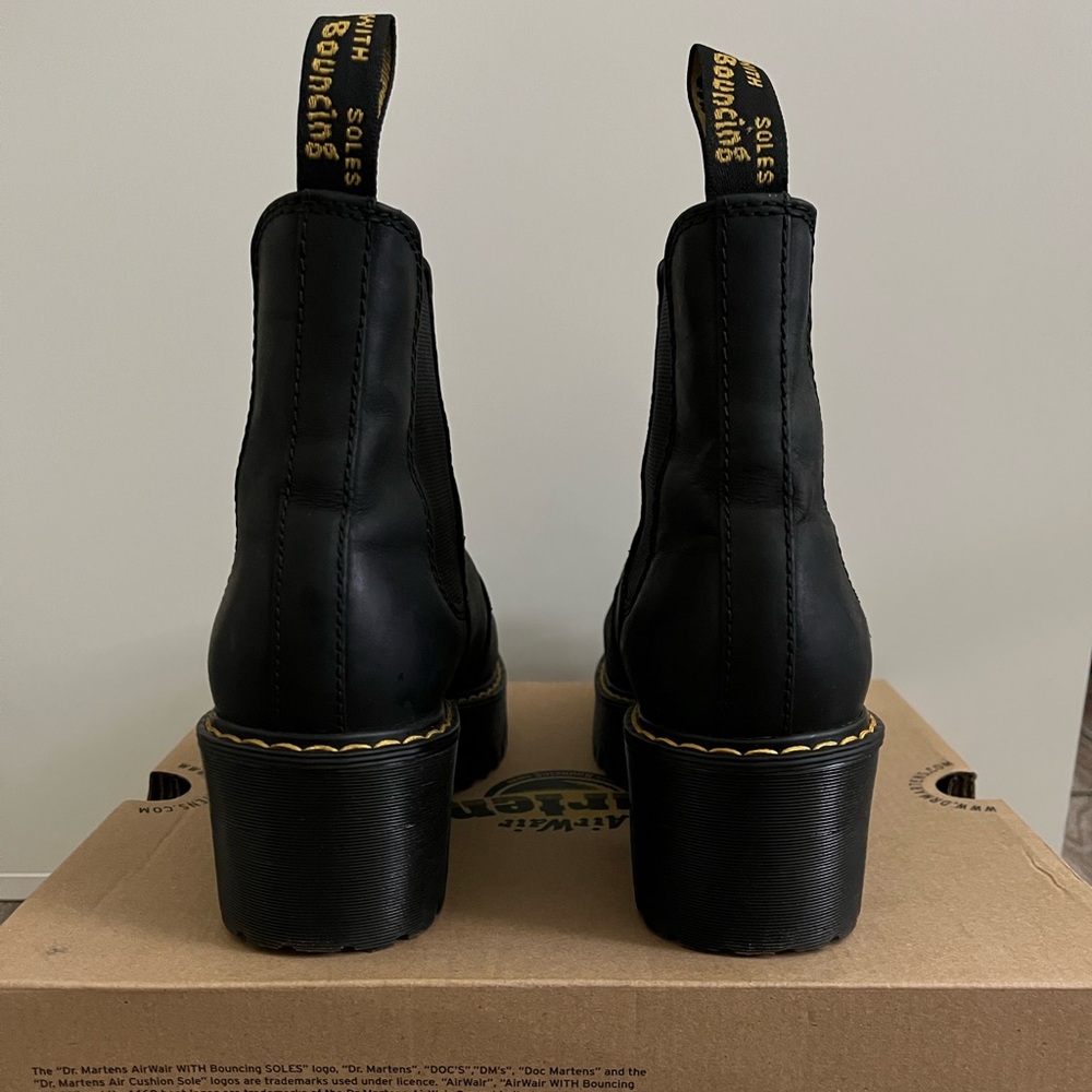 Dr. Martens Rometty Wyoming Leather Platform Chelsea Boots - Picture 4 of 8